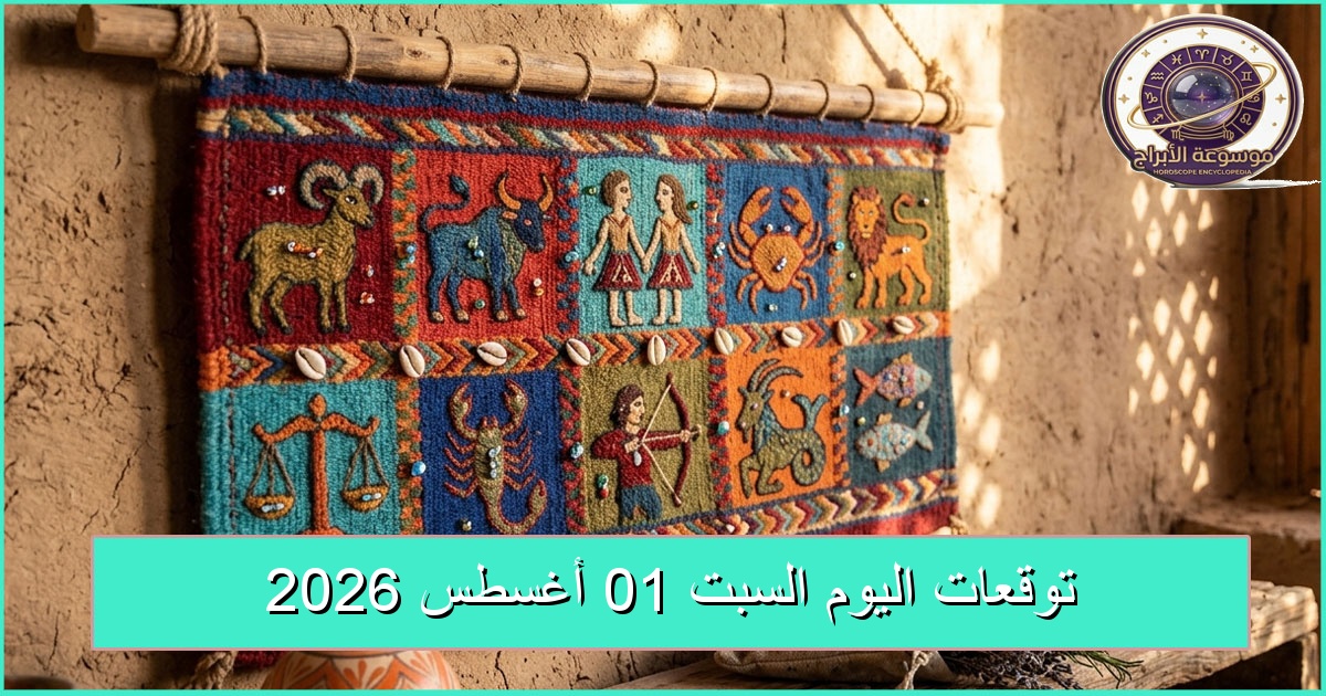 توقعات الأبراج اليوم السبت 1 أغسطس 2026: أفكار جديدة وتجنب القرارات المتسرعة توقعات الأبراج اليوم السبت 1 أغسطس 2026: أفكار جديدة وتجنب القرارات المتسرعة
