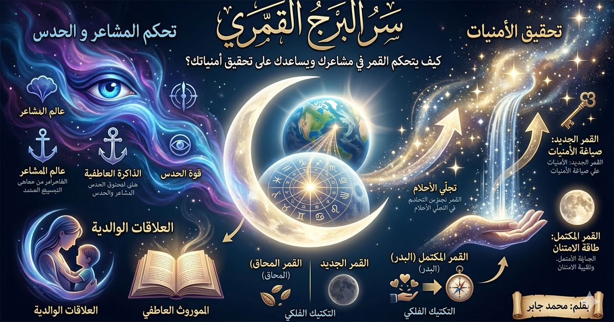 سر البرج القمري: كيف يتحكم القمر في مشاعرك ويساعدك على تحقيق أمنياتك؟